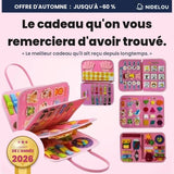 Busy book Nidelou rose, Coffret Éveil 8 pages